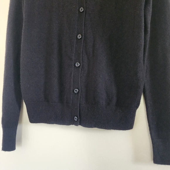 Kate Spade Black Embellished Bow Wool Blend Cardigan Sweater Size XXS - Picture 4 of 11